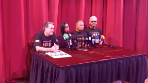 Actores de la obra «Los penes también hablan» ofrecieron un encuentro con los representantes de los medios en Barquisimeto
