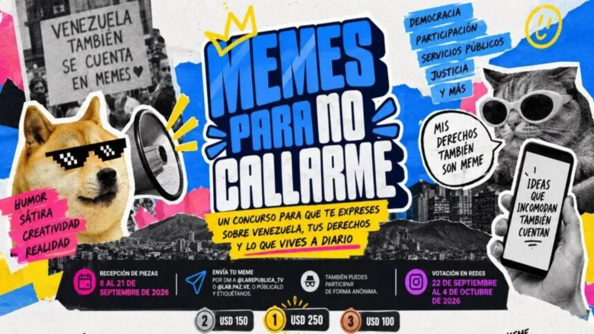 “Memes para No Callarme”: concurso invita a los venezolanos a hablar sobre Venezuela a través del humor